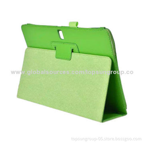 PU Leather Case for Samsung Galaxy S T800, Lichee Pattern, with Card Slots and Stand Function